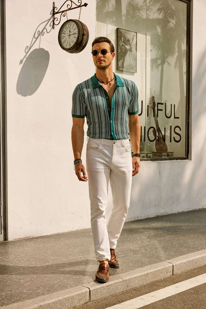 Echoarchiv | Retro 70S Gestreiftes Vintage Hemd