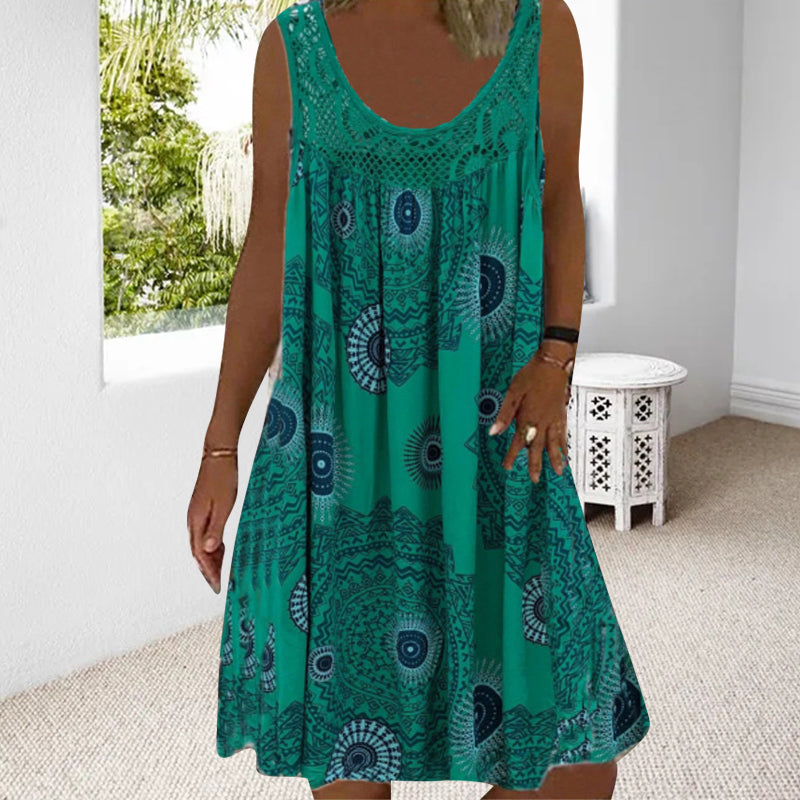 Echoarchiv | Ärmeloses Plus-Size Sommerkleid