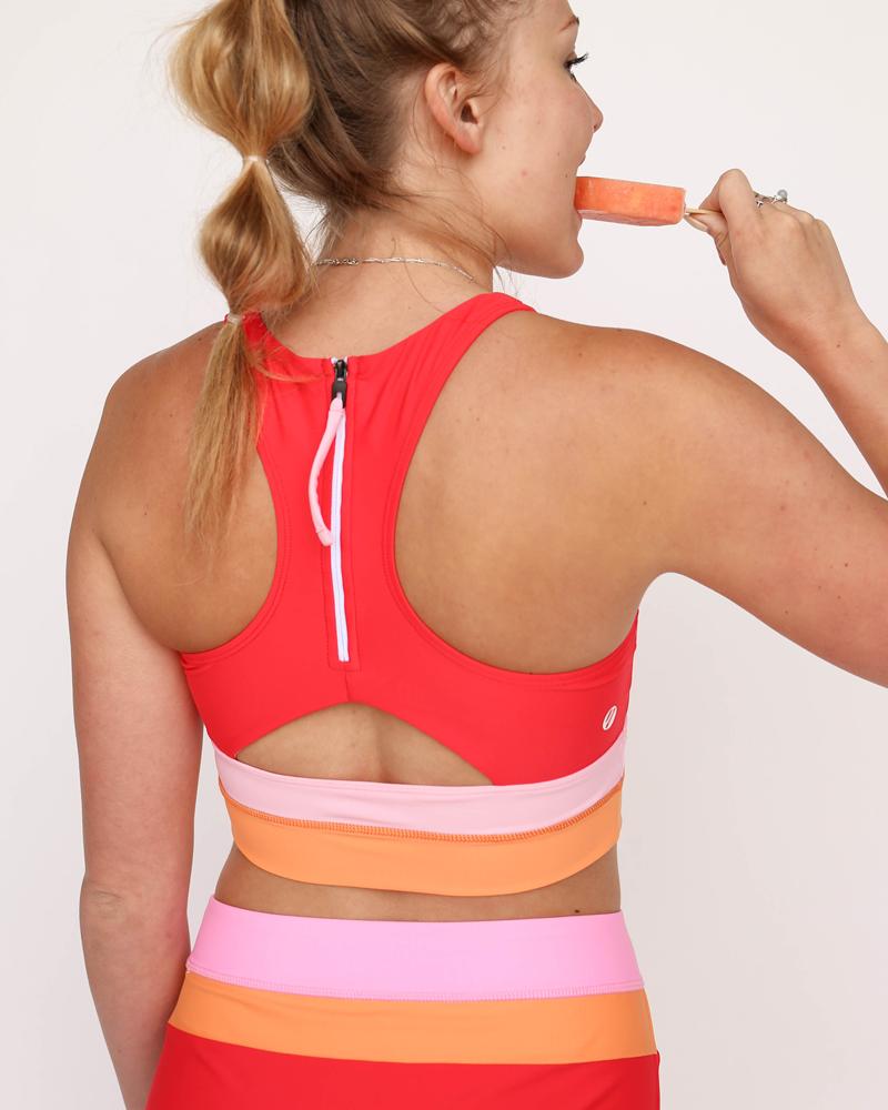 Echoarchiv | Madi Texturiertes Farbblock Bikini-Set