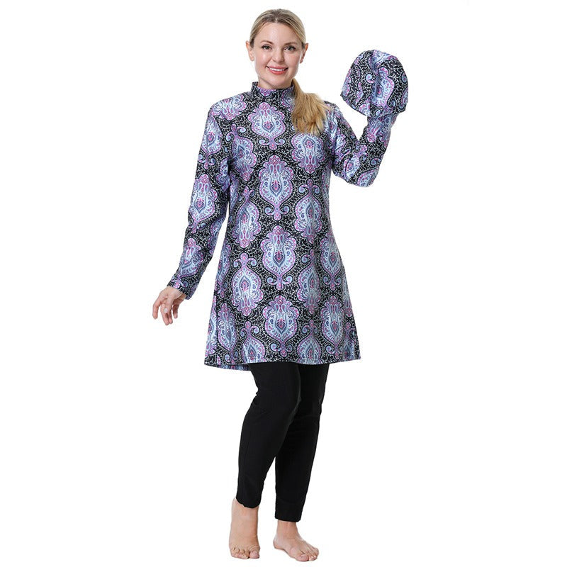 Echoarchiv | 3Xl 8Xl Gedruckte Halal Arabische Frauen Badebekleidung BadEchoarchivnzug Burkinis