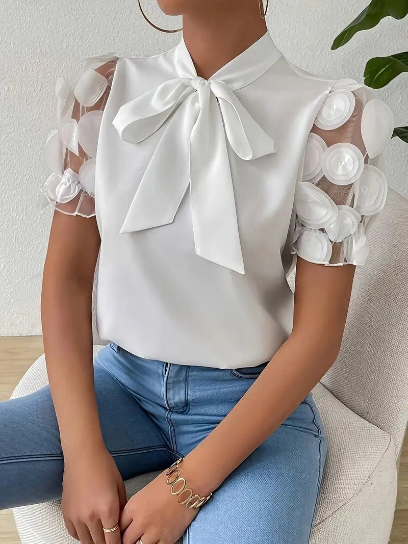 Echoarchiv | Bluse mit Transparenten Puffärmeln