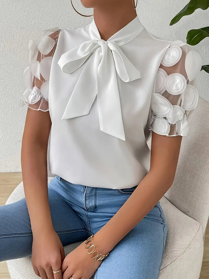 Echoarchiv | Bluse mit Transparenten Puffärmeln