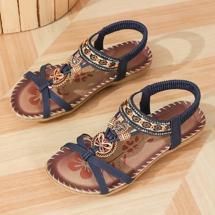 Echoarchiv | Elegante Orthopädische Sandalen Schmetterling Strass