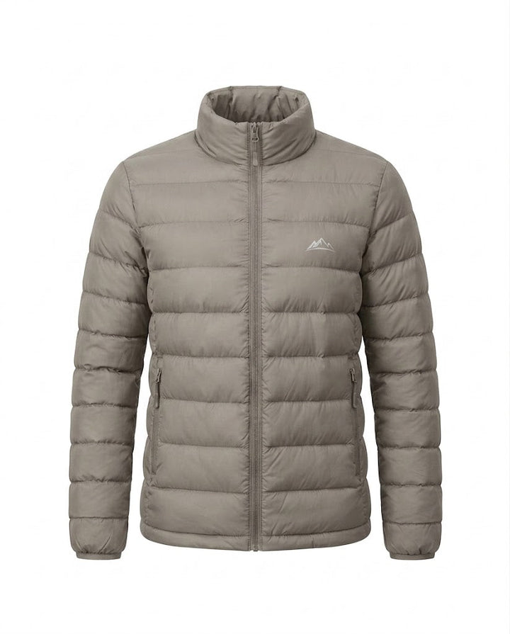 Damen nan leichte packbare kurze gesteppte Jacke mit hohem Stehkragen und aufgesetzten Taschen