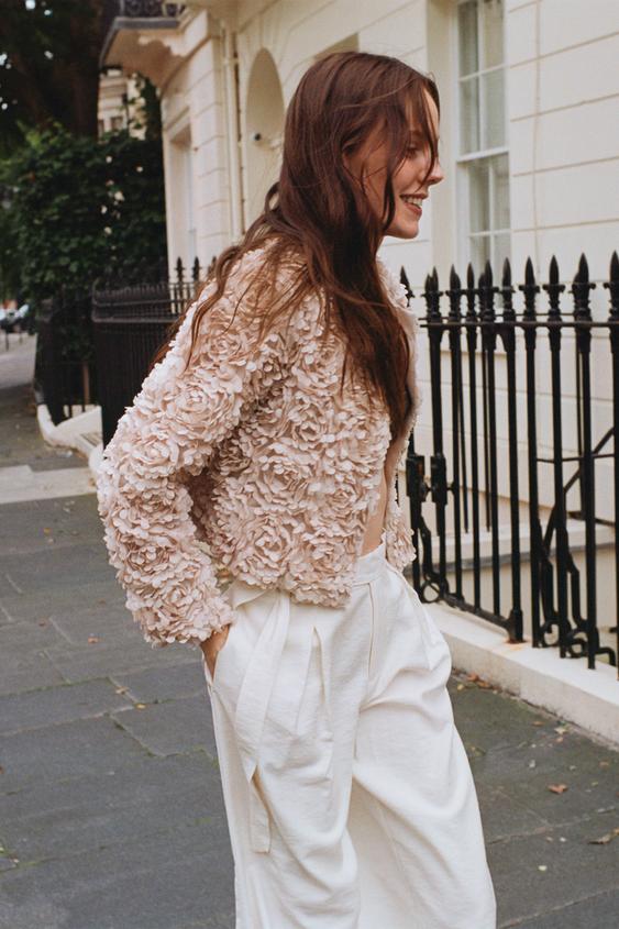 Echoarchiv | Floral Applikation Kurzjacke