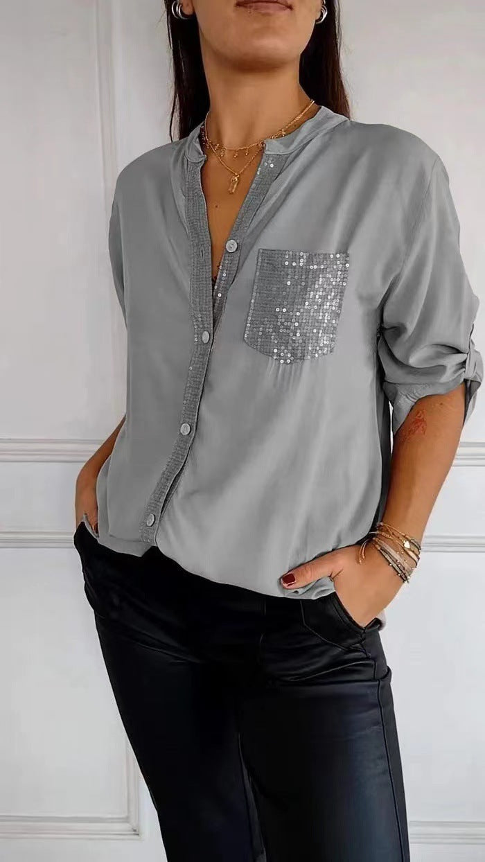 Echoarchiv | Glitzerbluse Mit Paillettentasche