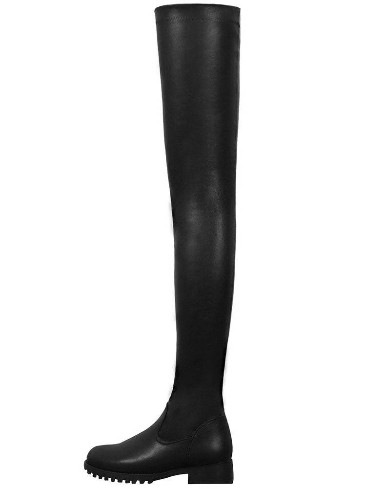 Echoarchiv | Flache Overknee-Stiefel aus für den Winter