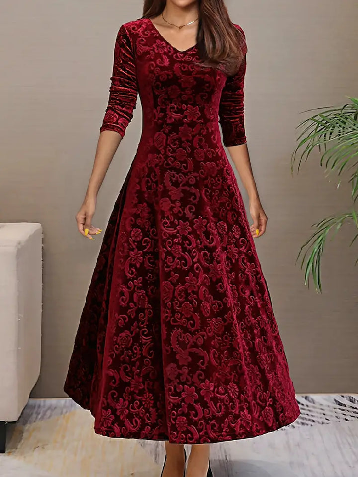 Figurschmeichelndes Ausgestelltes Kleid