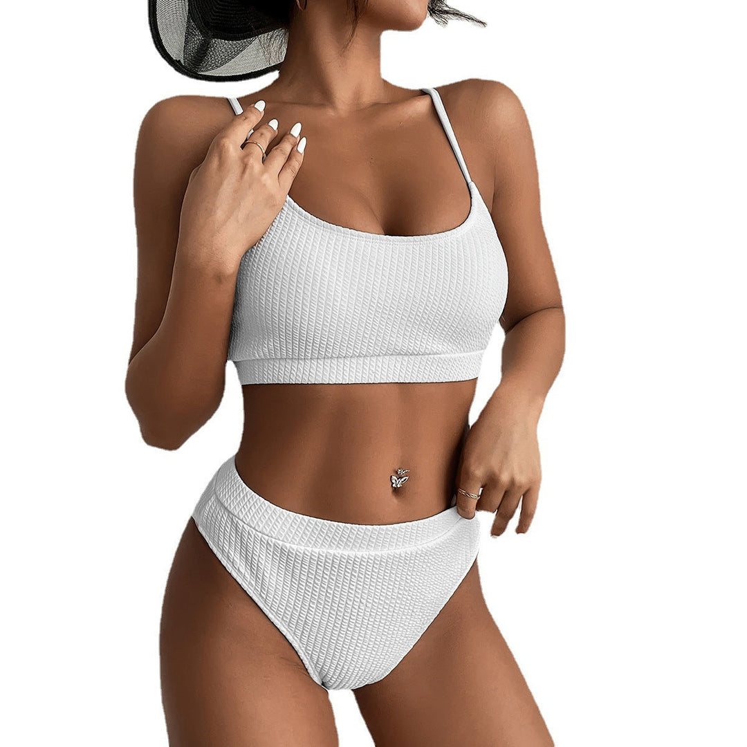 Echoarchiv | Bikini Bequemer Bikini mit High-Waist-Slip