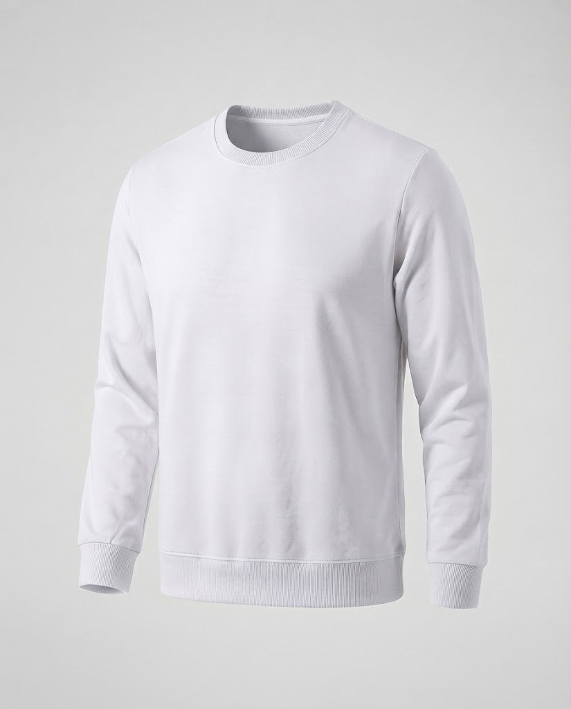 Herren Rundhals‑Sweatshirt aus Baumwollmix in Oversize‑Passform mit gerippten Bündchen Echoarchiv