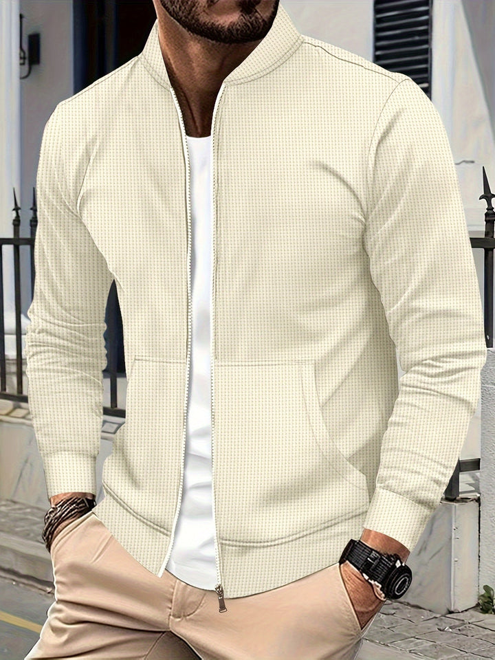 Elegante Jacke mit Reißverschluss Baumwollmischung Stilvoll und Bequem – Célinea