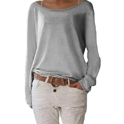 Echoarchiv | Locker Gestricktes Damen Langarmshirt