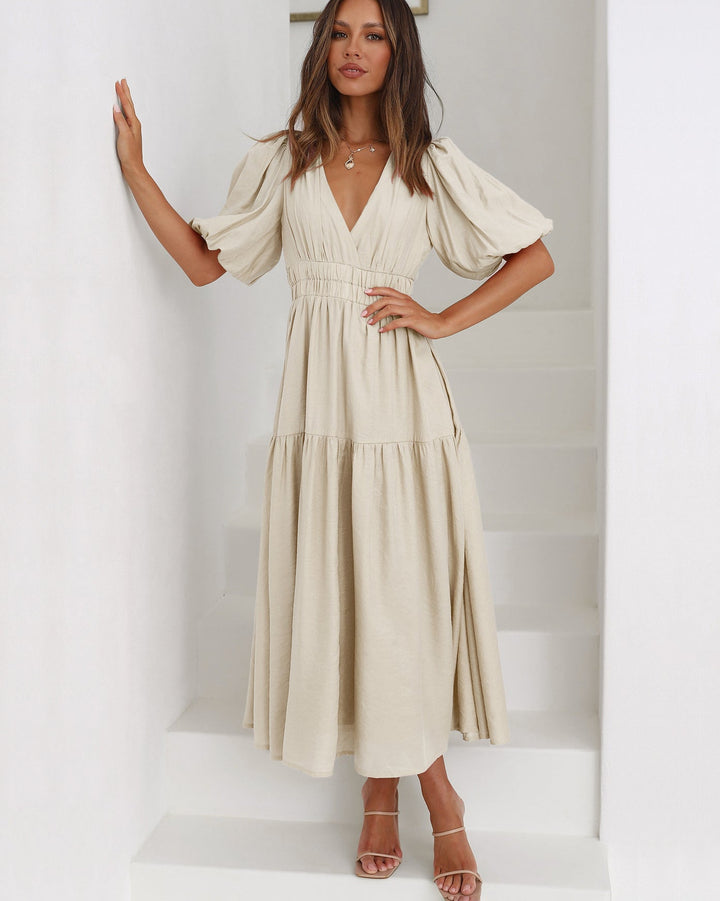 Echoarchiv | Kleid Mit Puffärmeln