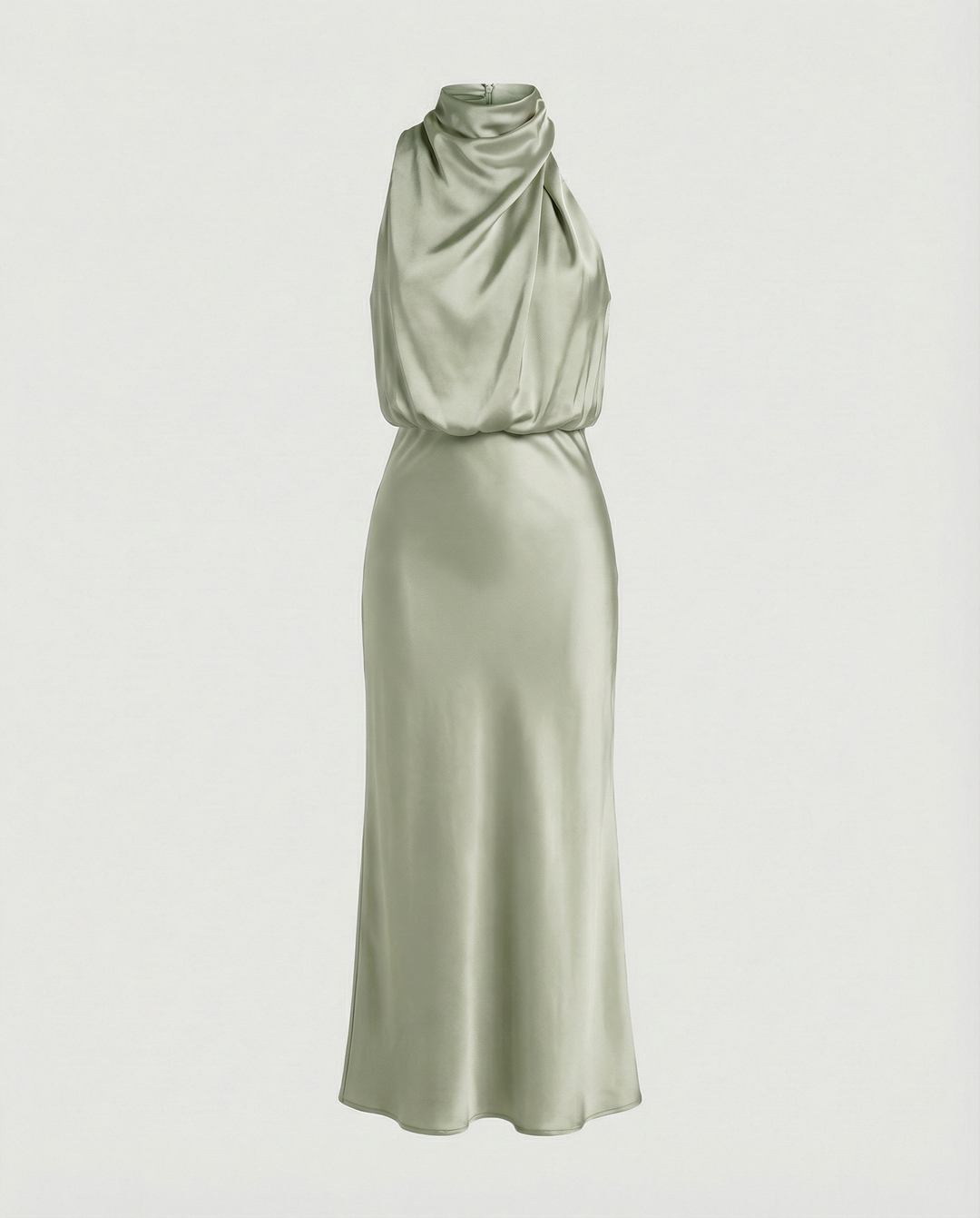Glänzendes Langes Abendkleid mit Elegantem Schnitt | Echoarchiv