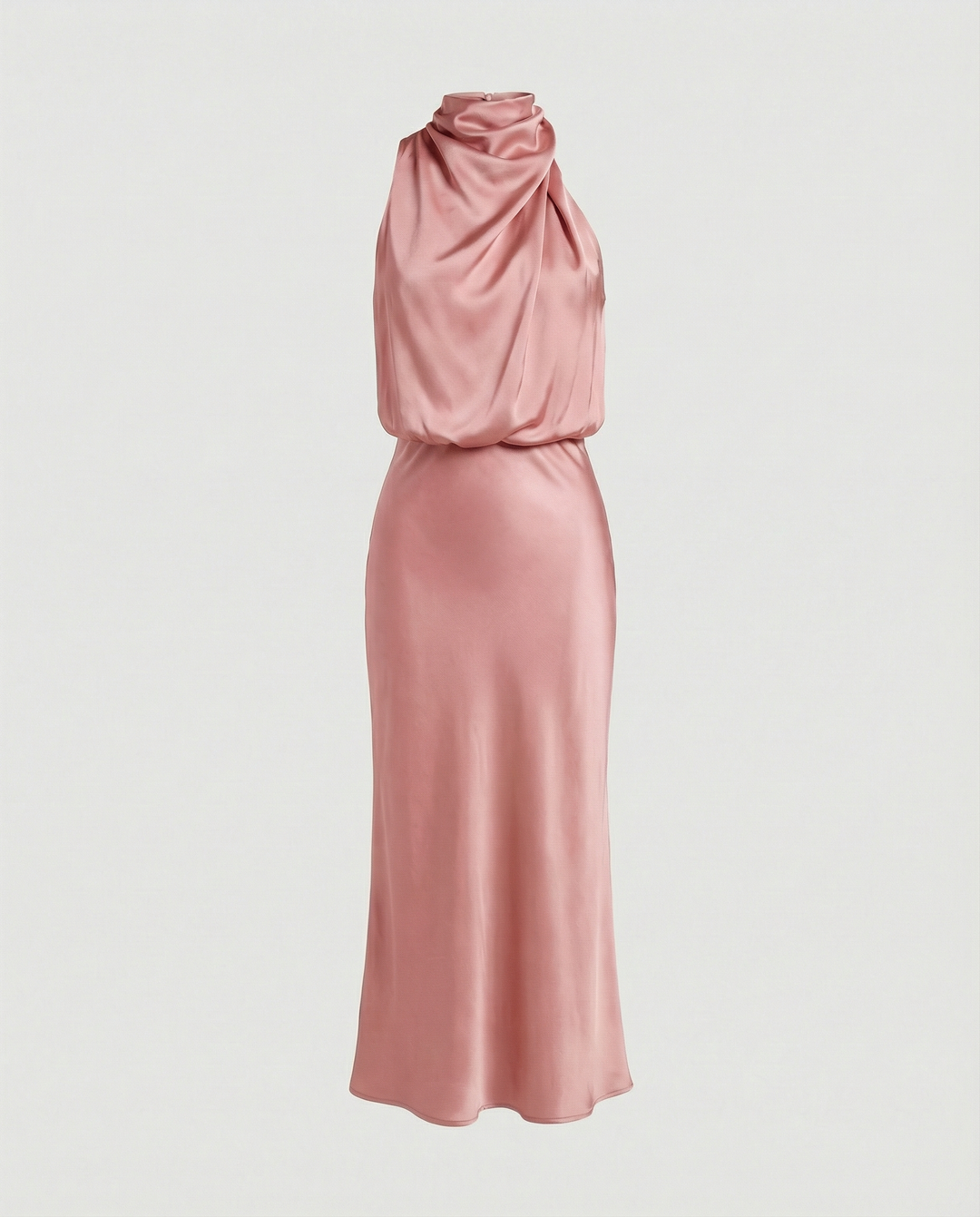 Glänzendes Langes Abendkleid mit Elegantem Schnitt | Echoarchiv