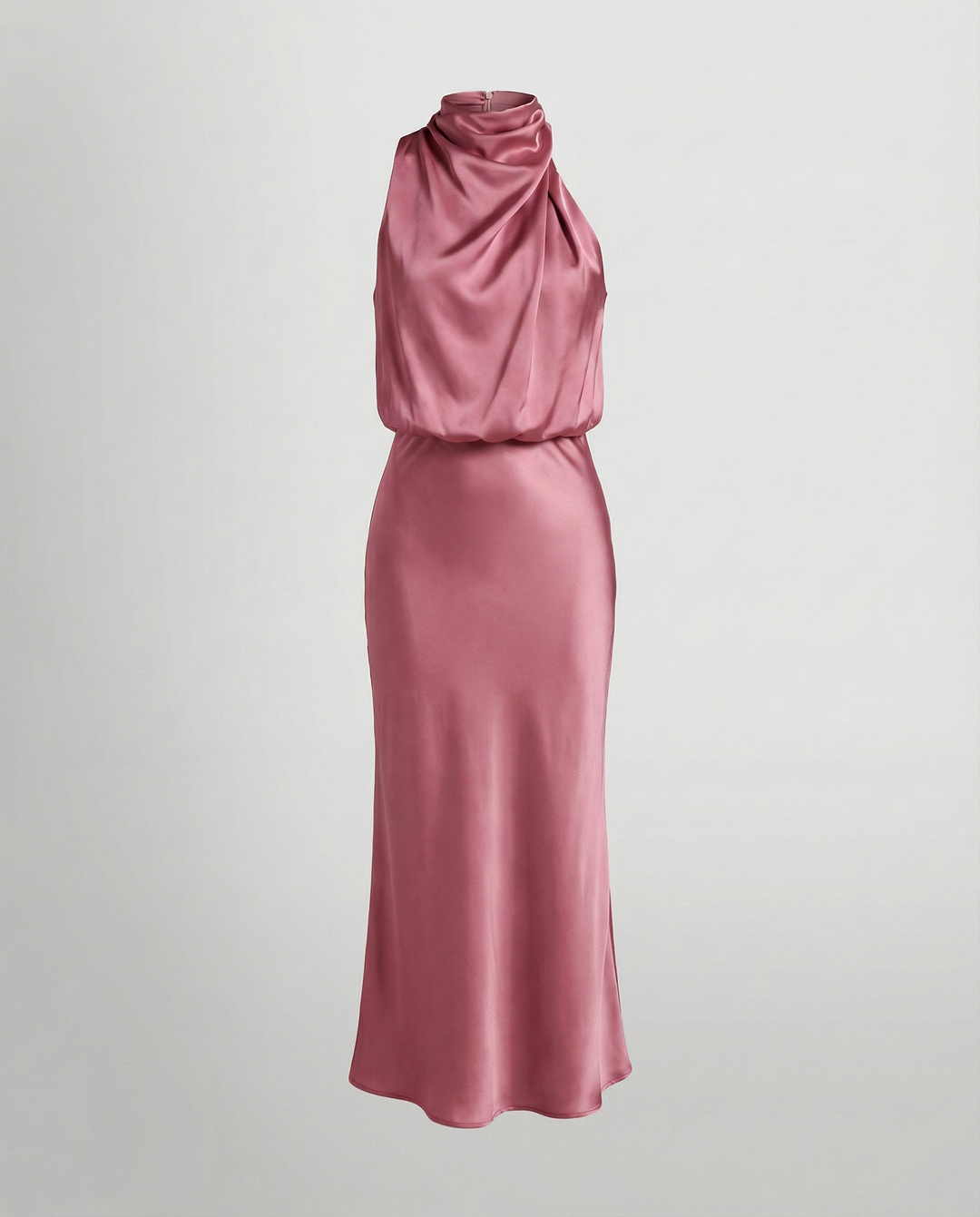 Glänzendes Langes Abendkleid mit Elegantem Schnitt | Echoarchiv