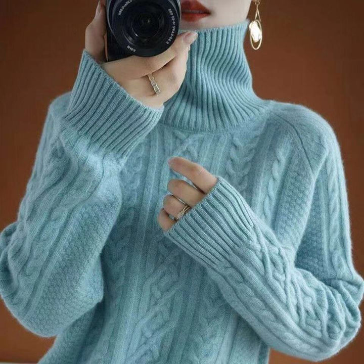 Echoarchiv | Gestrickter Rollkragenpullover