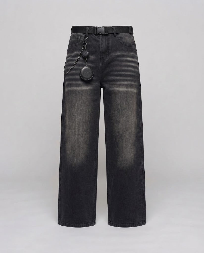 Frauen Weitgeschnittene Jeans mit Extravaganten Applikationen Echoarchiv