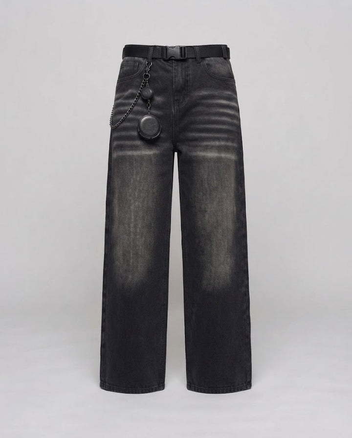 Frauen Weitgeschnittene Jeans mit Extravaganten Applikationen Echoarchiv