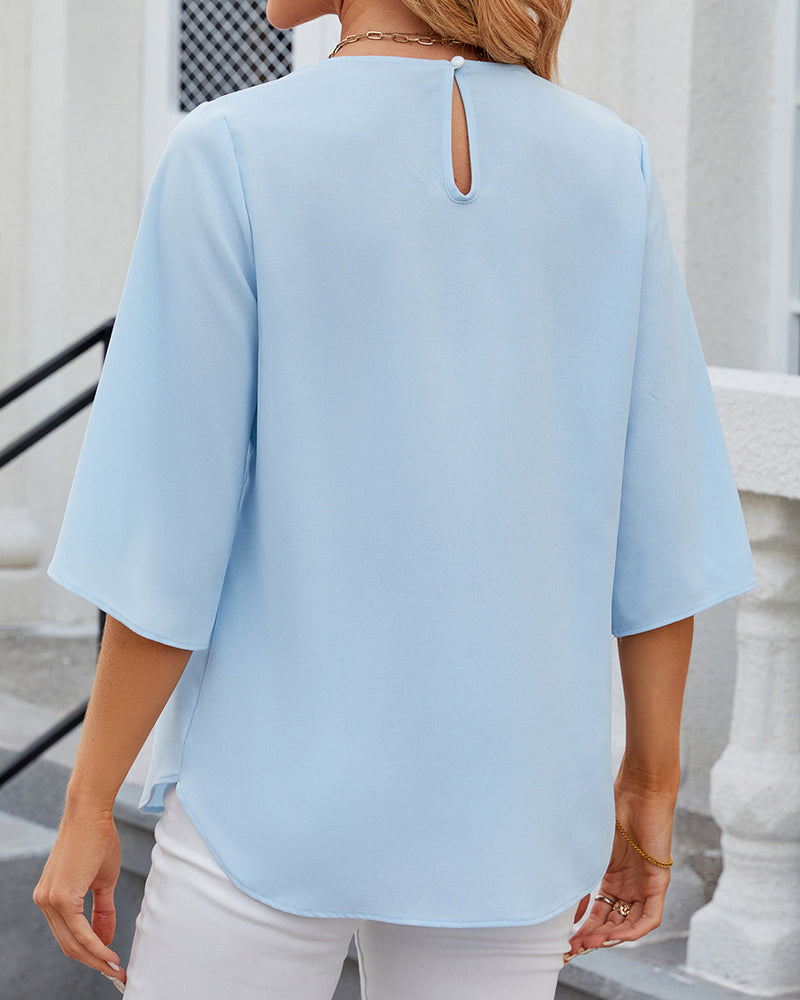 Echoarchiv | Aerin Elegantes Halbarm-Top