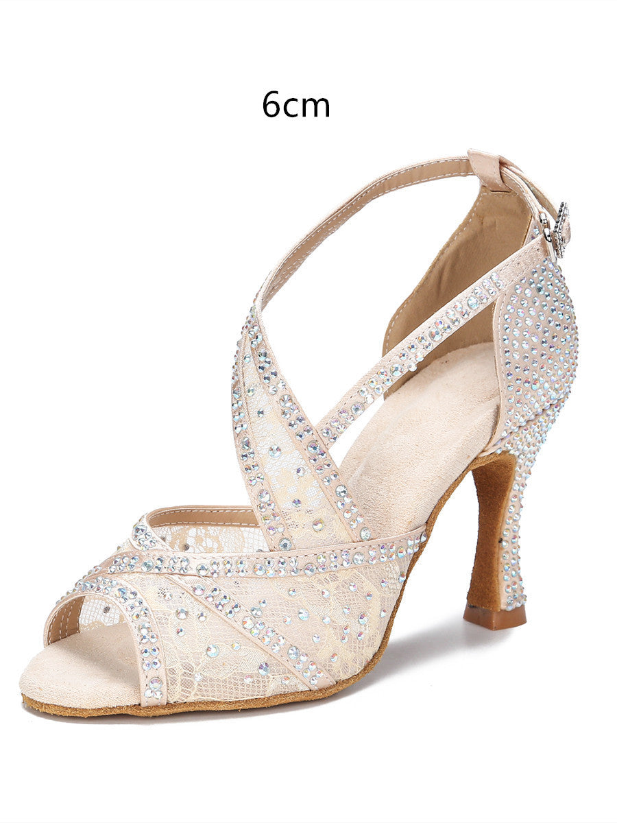 Echoarchiv | mit Diamanten Besetzte Lateinische Tanzschuhe Frauen Erwachsene