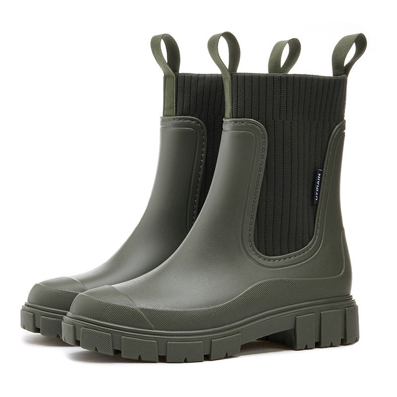 Echoarchiv | Gummistiefel - Wasserdicht mit Antirutschsohle, Perfekt für Regenwetter