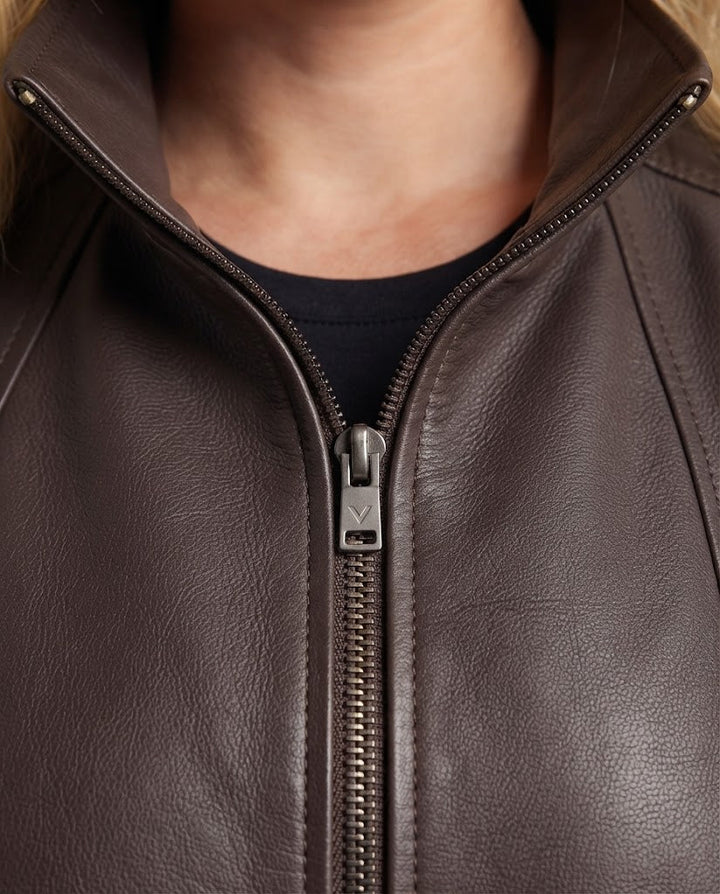 Damen Modische Kunstlederjacke Echo Archiv