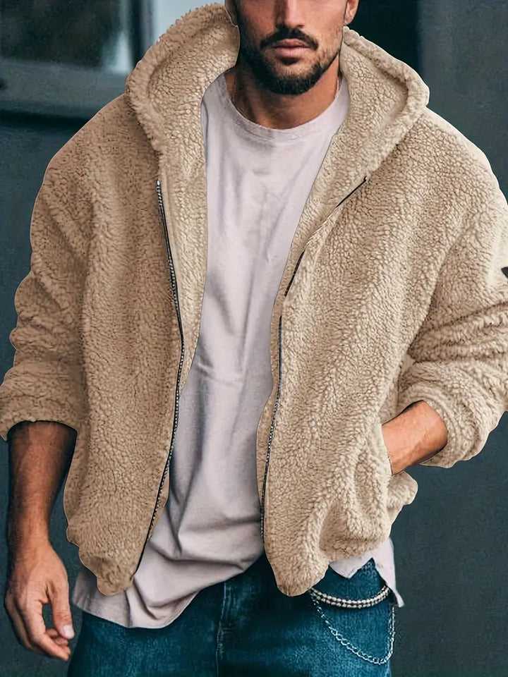 Echoarchiv Teddyjacke mit Reißverschluss für Männer