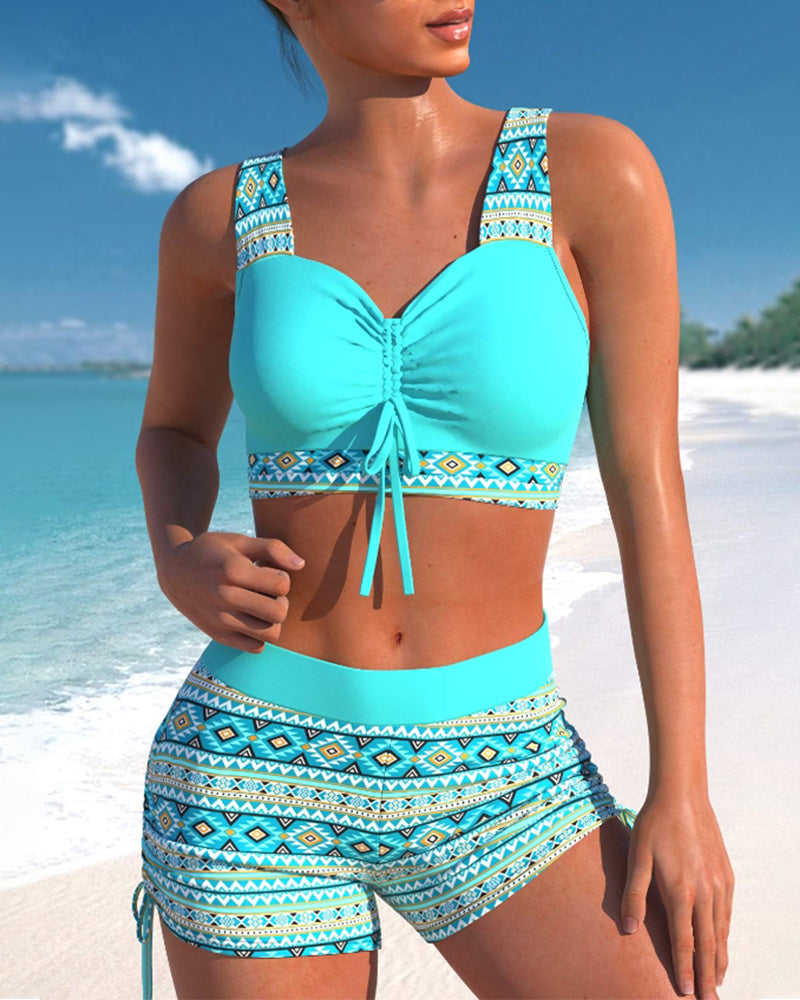 Echoarchiv | Bikini-Set mit Bedruckten Shorts