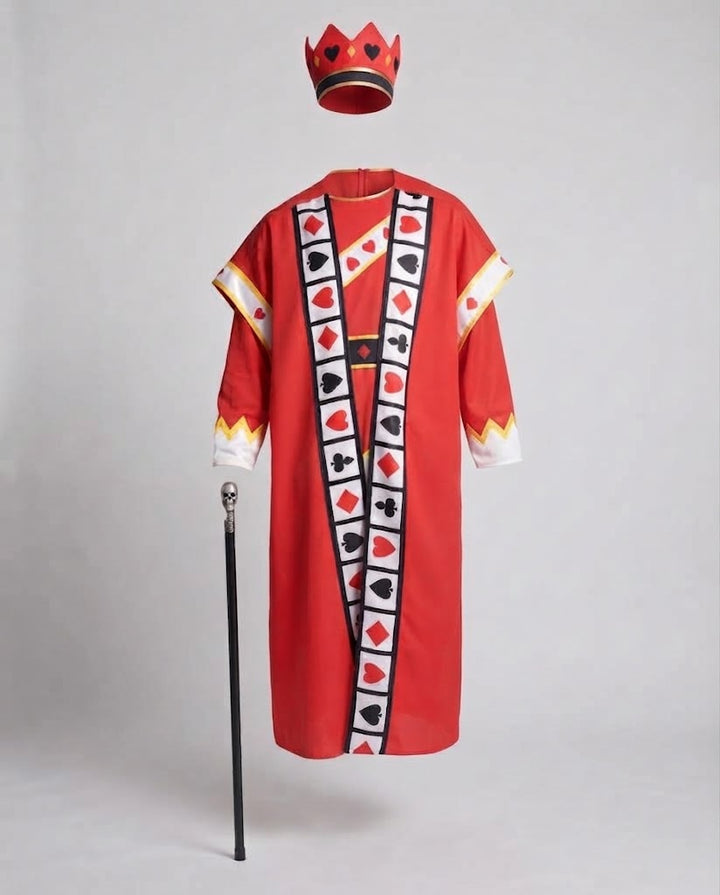 Herren Royal Kostüm mit aufwändigem Umhang und Krone Echo Archiv