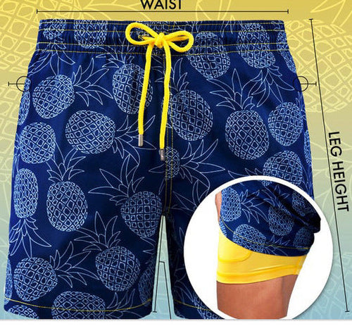 Echoarchiv | Doppellagige Strandshorts für Herren