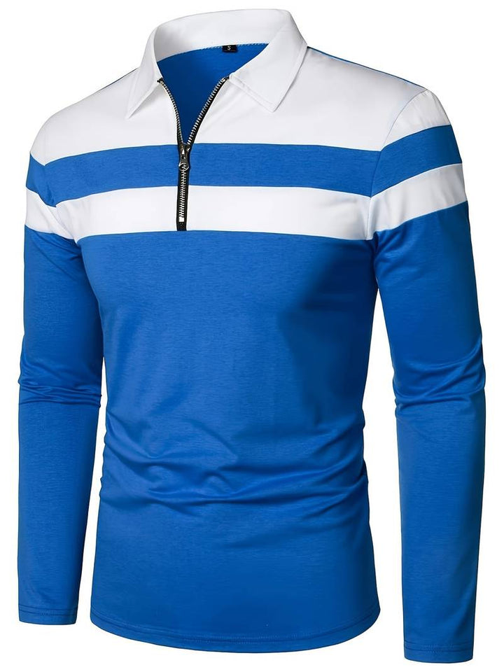Echoarchiv – langärmliges poloshirt mit reißverschluss