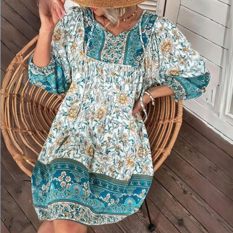 Echoarchiv | Bohemian Maxikleid mit Bauchabdeckung