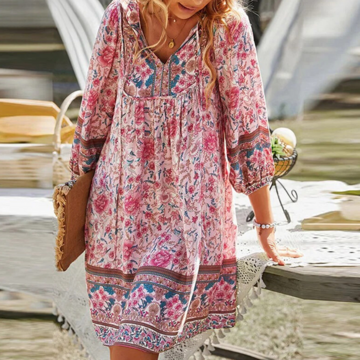 Echoarchiv | Bohemian Maxikleid mit Bauchabdeckung