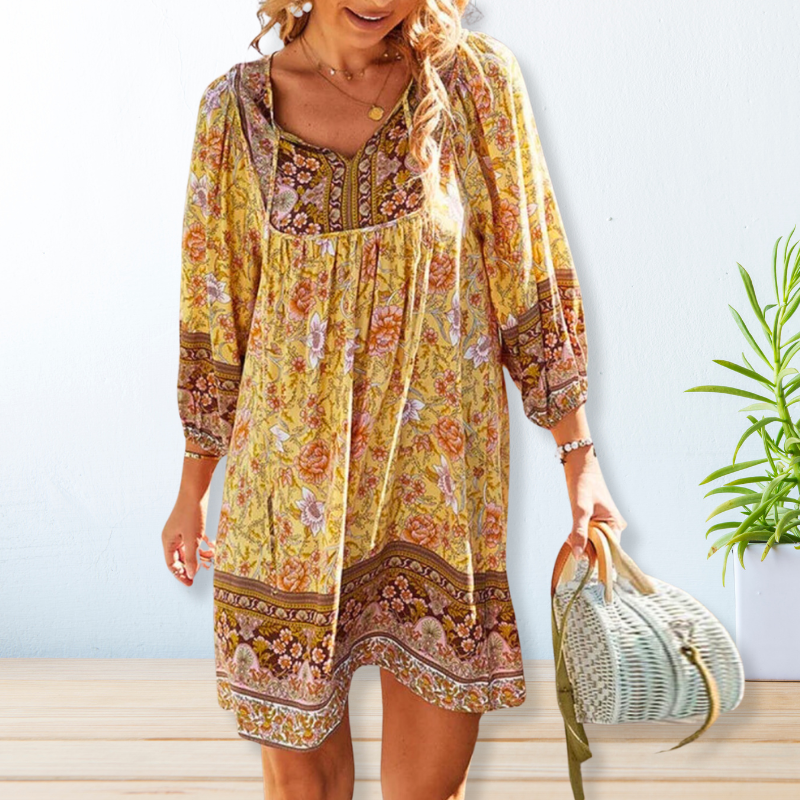 Echoarchiv | Bohemian Maxikleid mit Bauchabdeckung