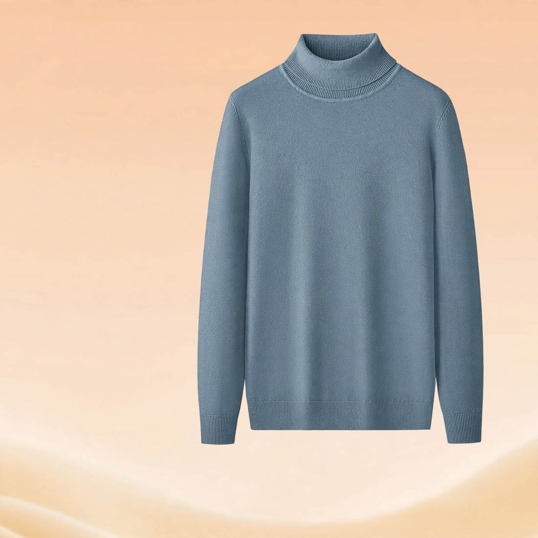 Warmer Herren-Rollkragenpullover, gefüttert