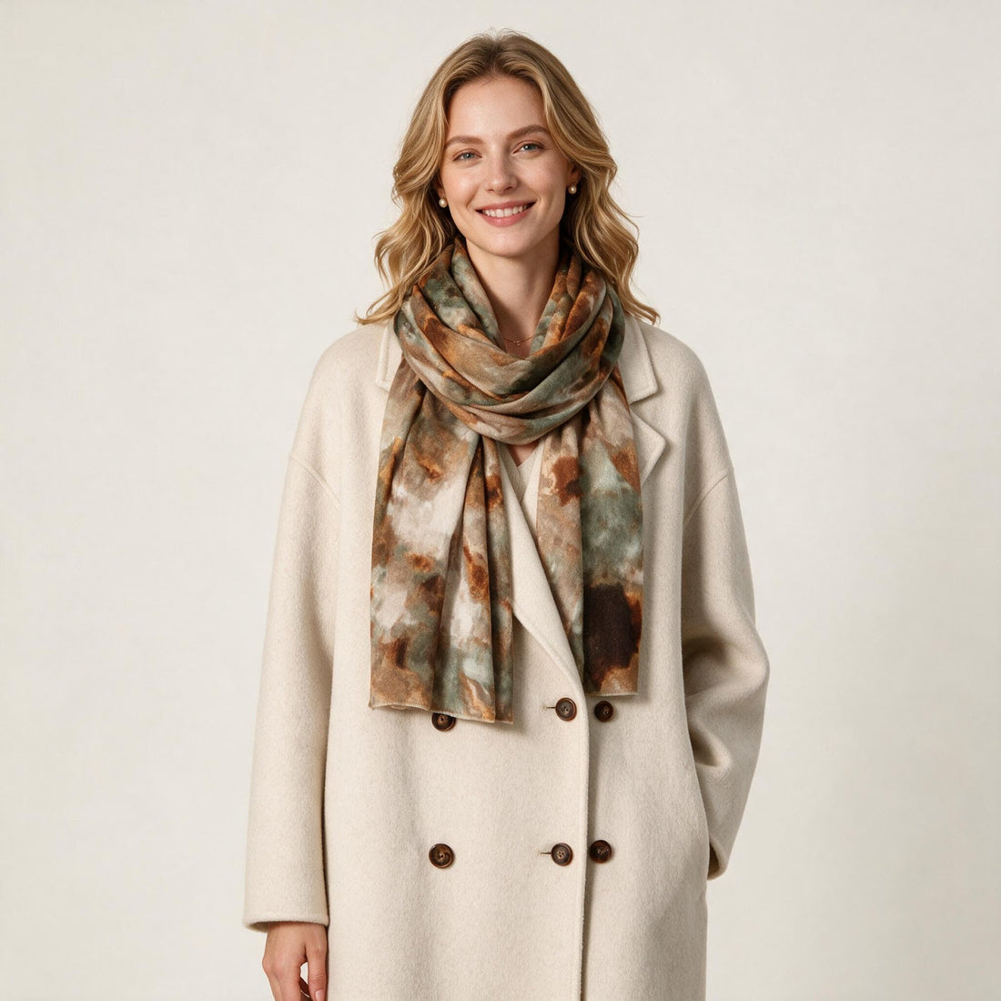Bedruckter Schal mit Blumenmuster