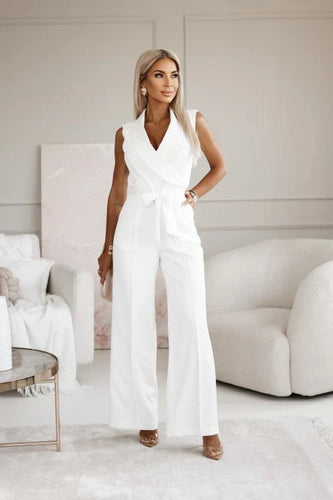 Echoarchiv | Jumpsuit Mit V-Ausschnitt Und Gürtel