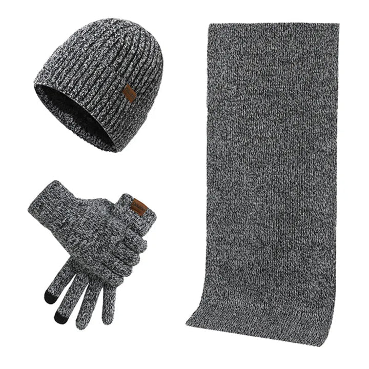 Echoarchiv - Lässiges Winterset mit Mütze, Schal und Handschuhen für Männer