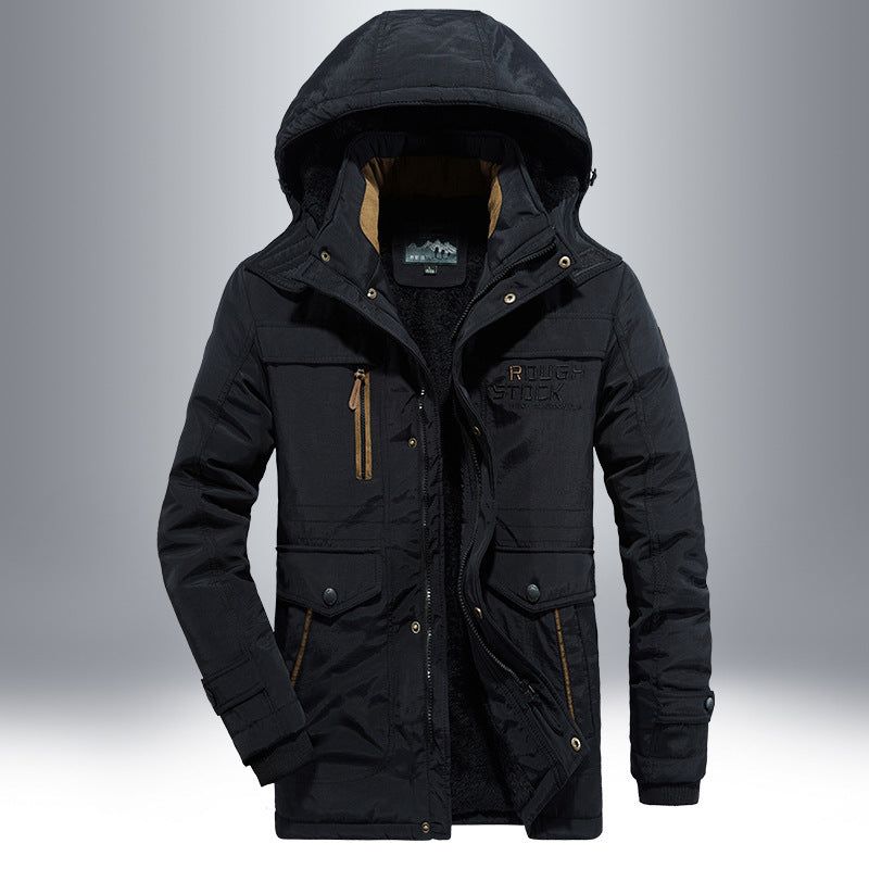 Herren Wetterfeste Parkajacke mit Kapuze Echo Archiv