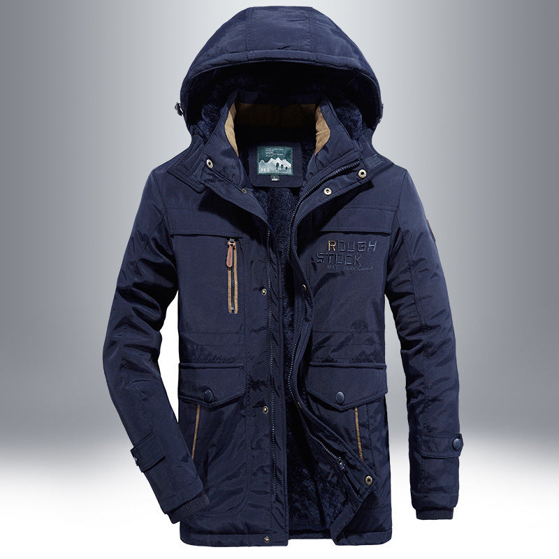 Herren Wetterfeste Parkajacke mit Kapuze Echo Archiv