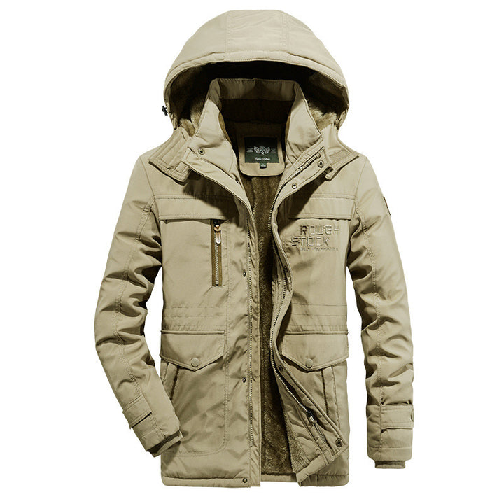 Herren Wetterfeste Parkajacke mit Kapuze Echo Archiv