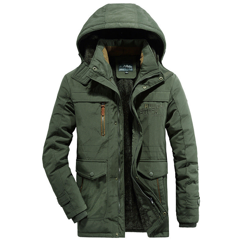 Herren Wetterfeste Parkajacke mit Kapuze Echo Archiv