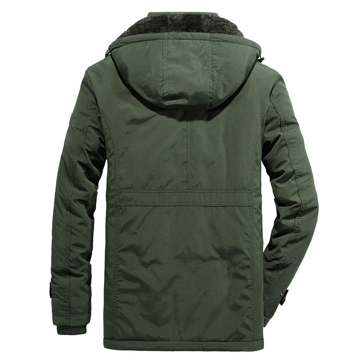 Herren Wetterfeste Parkajacke mit Kapuze Echo Archiv