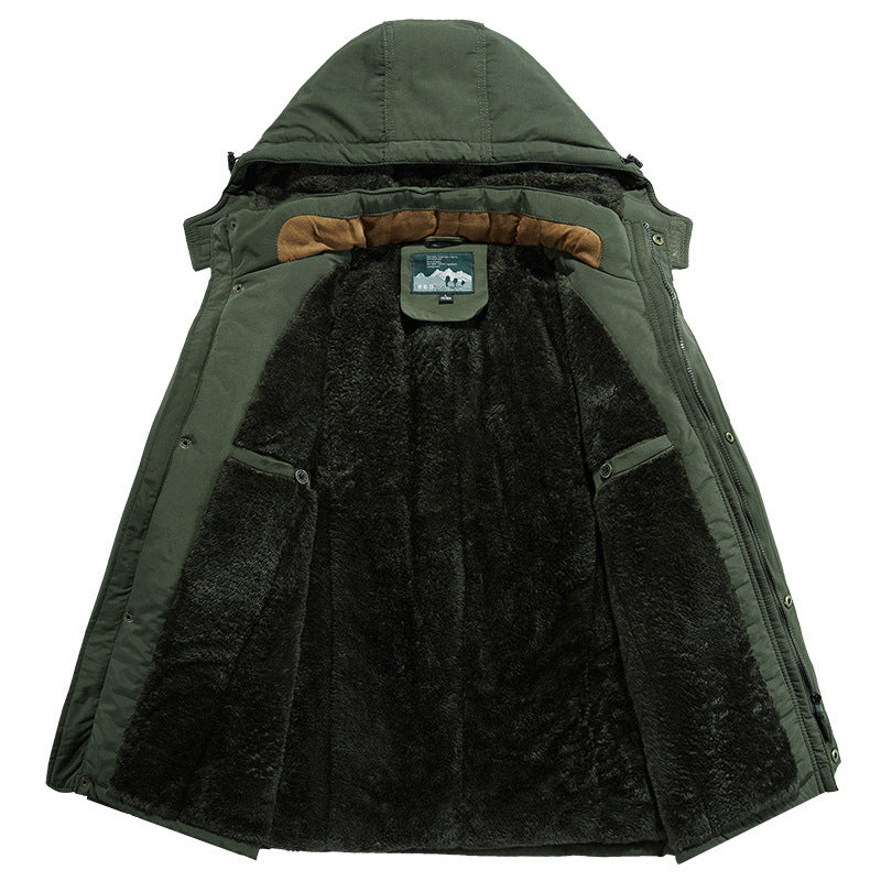 Herren Wetterfeste Parkajacke mit Kapuze Echo Archiv