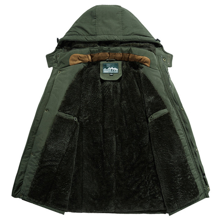 Herren Wetterfeste Parkajacke mit Kapuze Echo Archiv