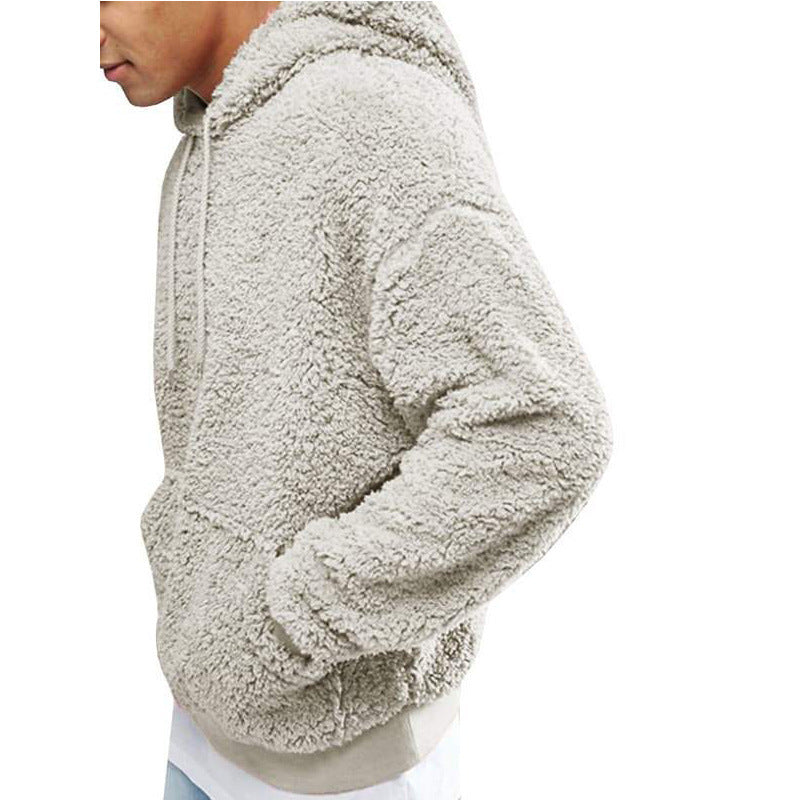 Herren kuscheliger Kapuzenpullover aus weichem Fleece Echoarchiv