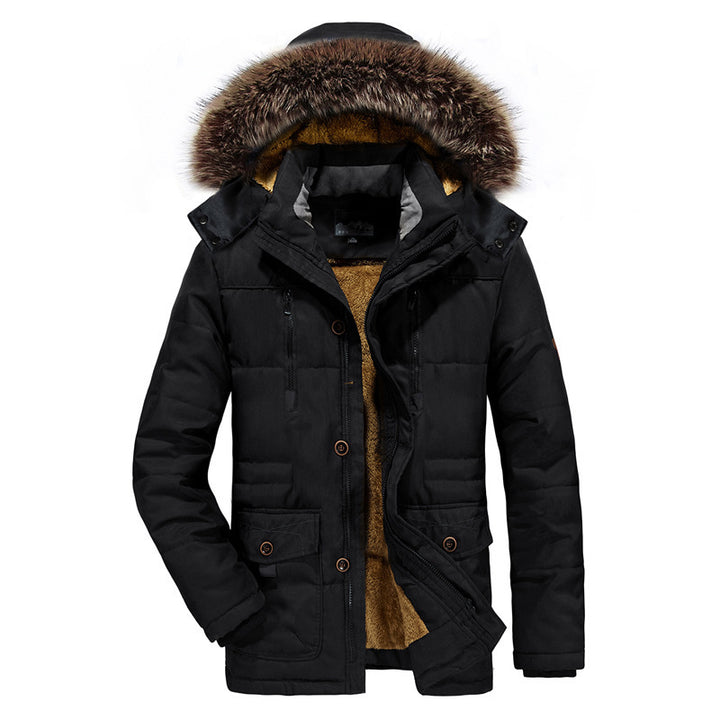 Herren Winterjacke mit abnehmbarer Kapuze Echo Archiv