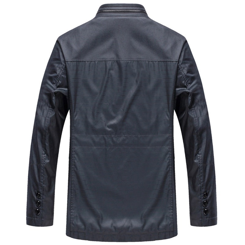 Herren leichte Reise-Utility-Jacke mit gesteppten Ärmeln, verdecktem Reißverschluss und kariertem Innenfutter – Taviero