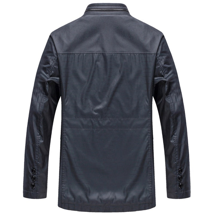 Herren leichte Reise-Utility-Jacke mit gesteppten Ärmeln, verdecktem Reißverschluss und kariertem Innenfutter – Taviero